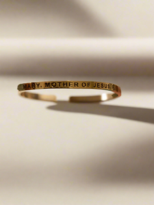 Mary, mother of Jesus, please be a mother to me now mantra prayer bracelet